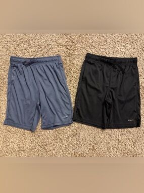 Athletic Works Kids' Black and Gray Shorts